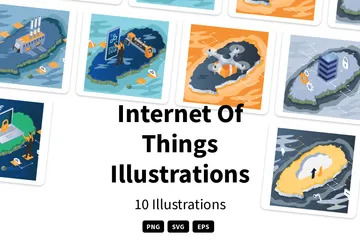 Internet der Dinge Illustrationspack