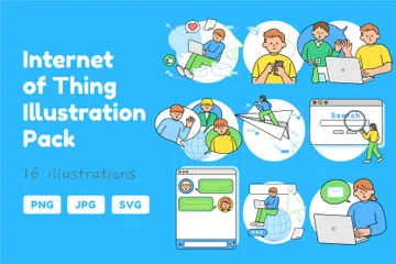 Internet Of Thing Illustration Pack