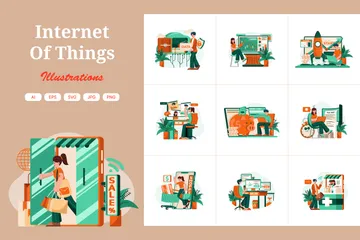 Internet Of Things Illustration Pack