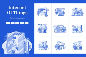 Internet Of Things Illustration Pack