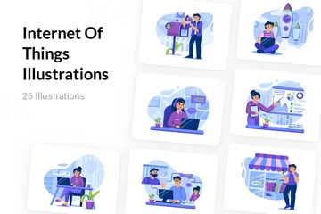 Internet Of Things Illustration Pack