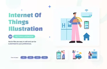 Internet Of Things Illustration Pack