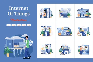 Internet Of Things Illustration Pack