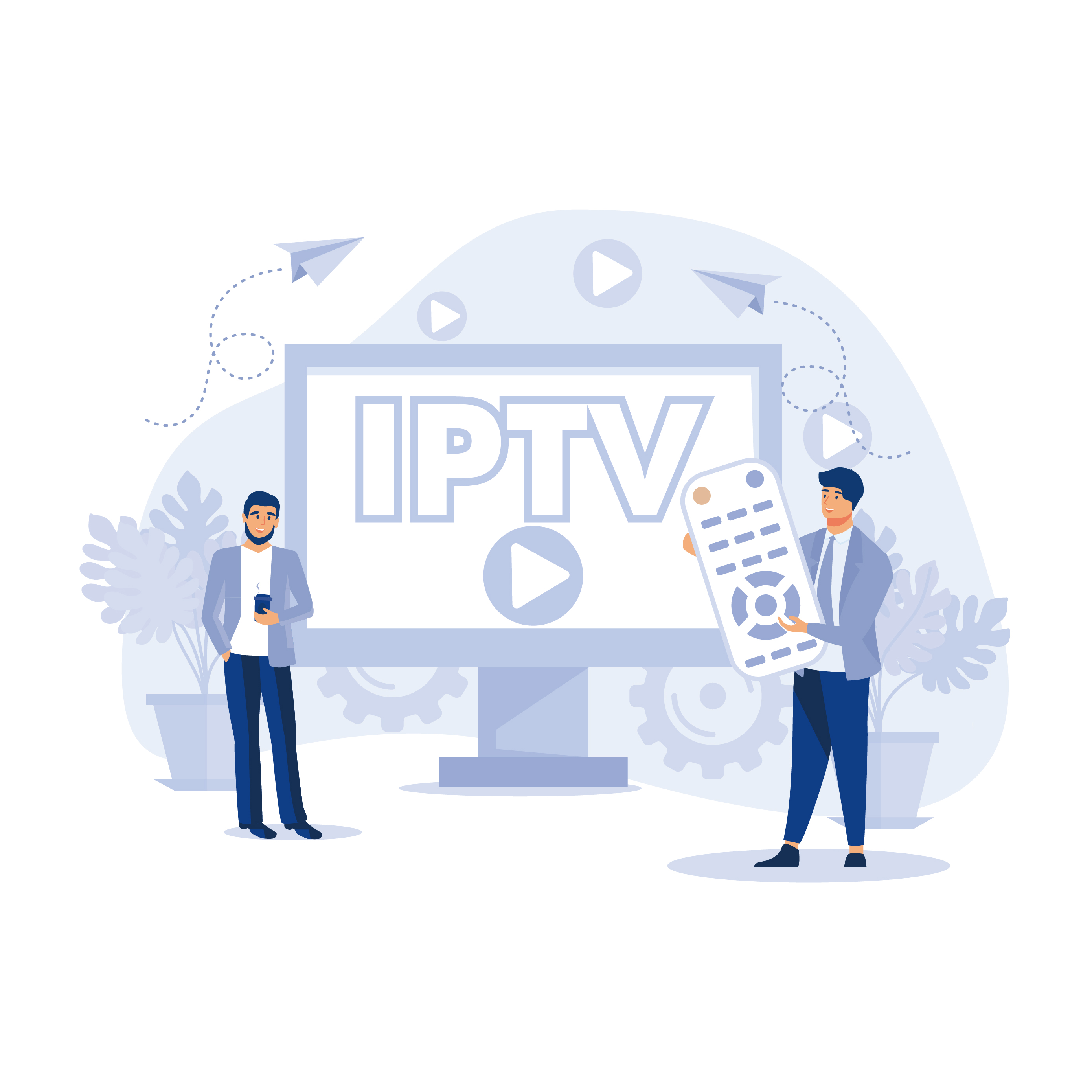 Internet Protocol Television Illustration Pack - 6 Business ...
