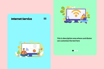 Internet Service Illustration Pack