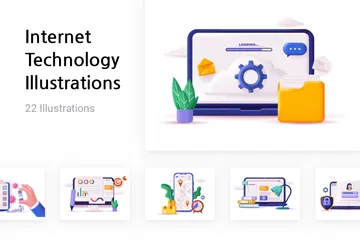 Internet Technology Illustration Pack