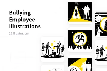 Employé d'intimidation Pack d'Illustrations