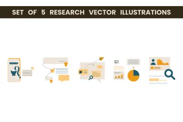 Investigación Paquete de Ilustraciones