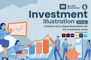 Investimento Pacote de Ilustrações