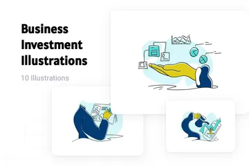 Investissement des entreprises Pack d'Illustrations