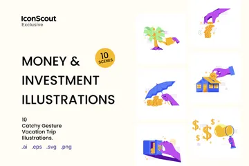 Investition Illustrationspack