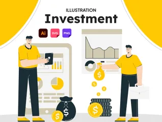 Investition Illustrationspack