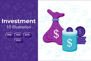 Investition Illustrationspack