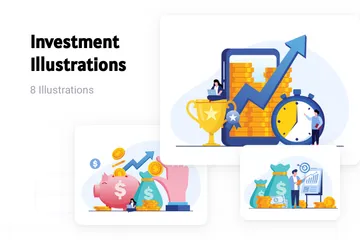 Investition Illustrationspack