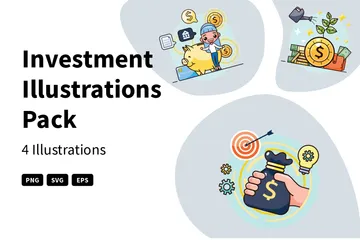 Investition Illustrationspack