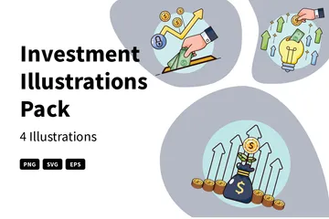 Investition Illustrationspack