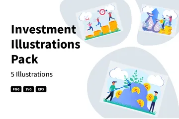 Investition Illustrationspack