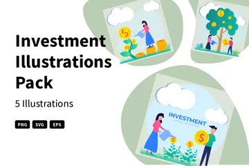 Investition Illustrationspack