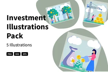 Investition Illustrationspack