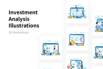 Investitionsanalyse Illustrationspack