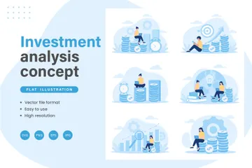 Investitionsanalyse Illustrationspack