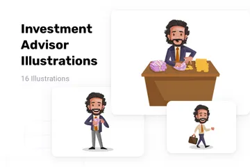 Investment Advisor Illustration Pack