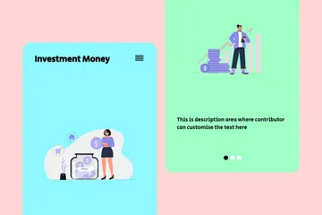 Investment Money Illustration Pack