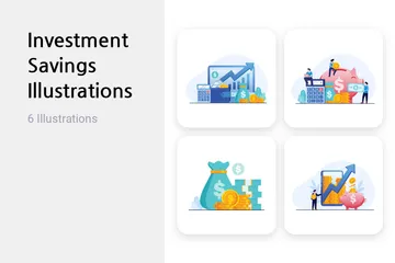 Investment Savings Illustration Pack