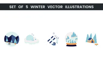 Invierno Paquete de Ilustraciones