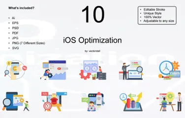 IOS-Optimierung Illustrationspack