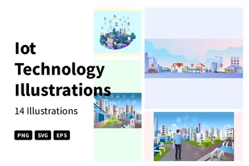 Iot Technology Illustration Pack