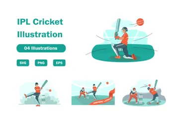 IPL Cricket Illustration Pack