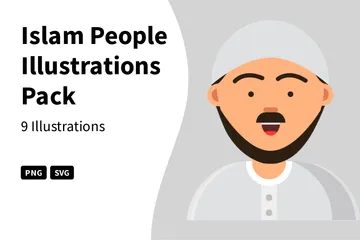 Les gens de l'Islam Pack d'Illustrations