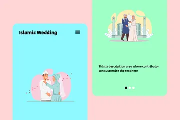 Islamic Wedding Illustration Pack