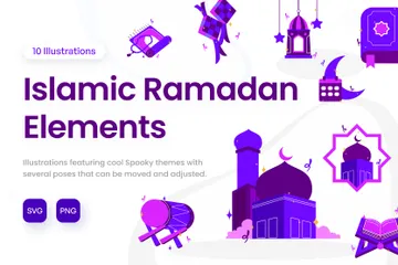 Ramadã Islâmico Pacote de Ilustrações