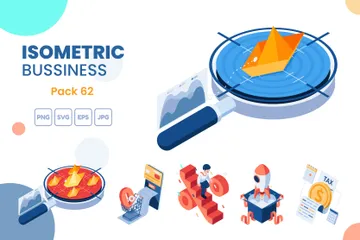 Isometric Business Concept Set 62 Illustration Pack