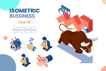Isometric Business Concept Set 78 Illustration Pack