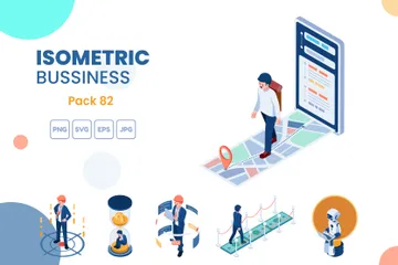 Isometric Business Concept Set 82 Illustration Pack