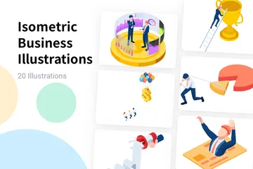 Isometric Business Illustration Pack