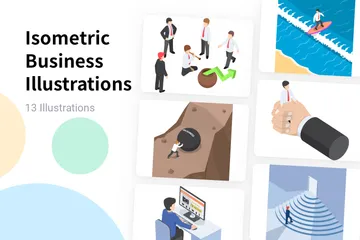 Isometric Business Illustration Pack