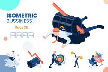 Isometric Business Illustration Pack