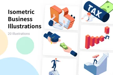 Isometric Business Illustration Pack