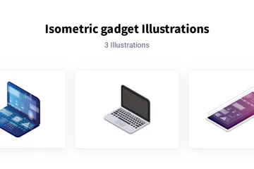 Isometric Gadget Illustration Pack
