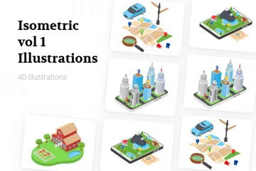 Isometric Vol 1 Illustration Pack