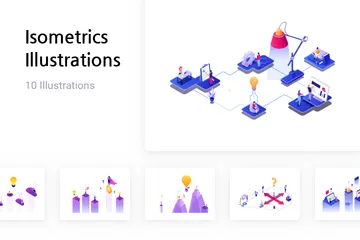 Isometrics Illustration Pack