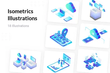 Isometrics Illustration Pack