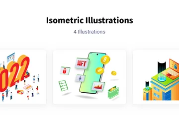 Isométrique Pack d'Illustrations