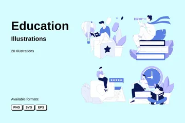 Formazione scolastica Illustration Pack