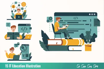 IT Education Illustration Pack