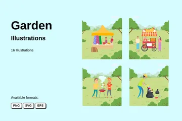 Jardin Pack d'Illustrations